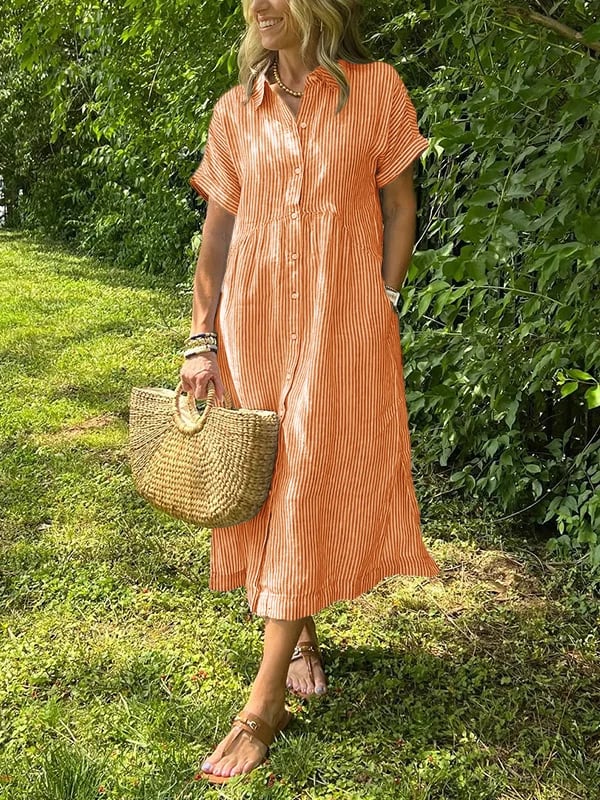 Emilia Striped Day Dress
