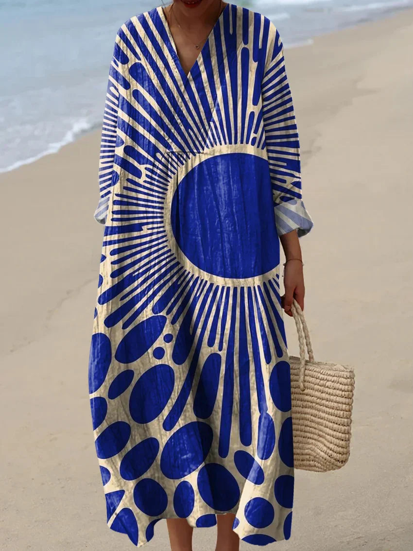 Solveig Blue Sun Dress