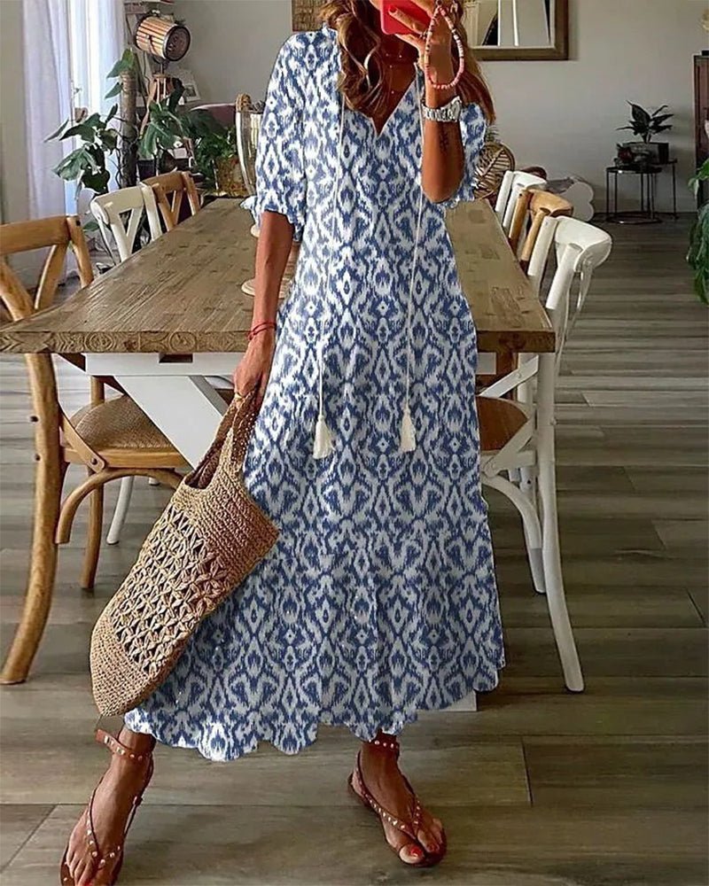 Solara - Boho A-line Dress
