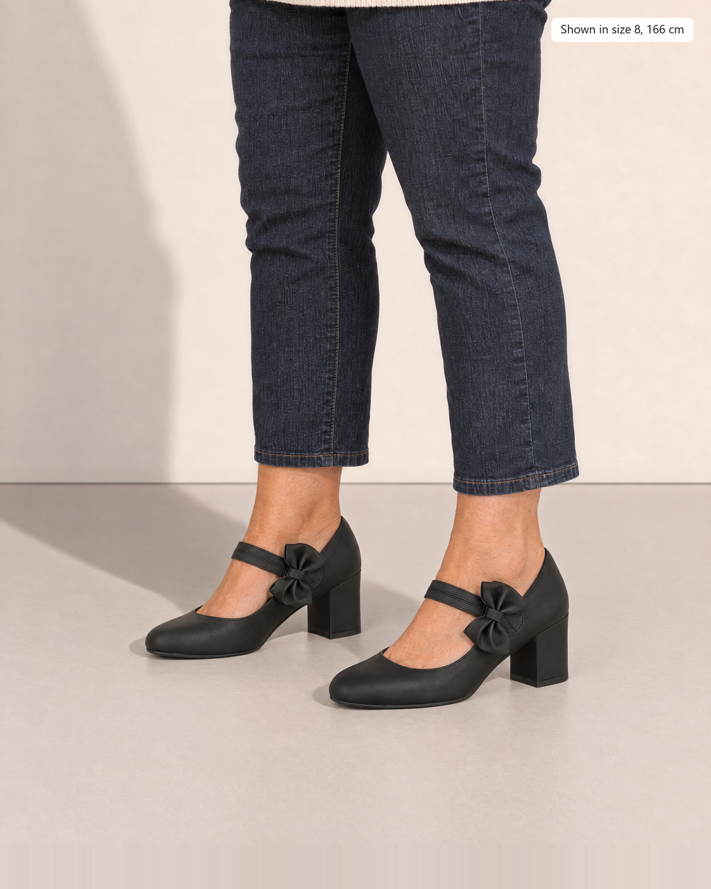 Lenore Charming Mary Jane Shoes - Adeline studio, shown in size 8, 166 cm