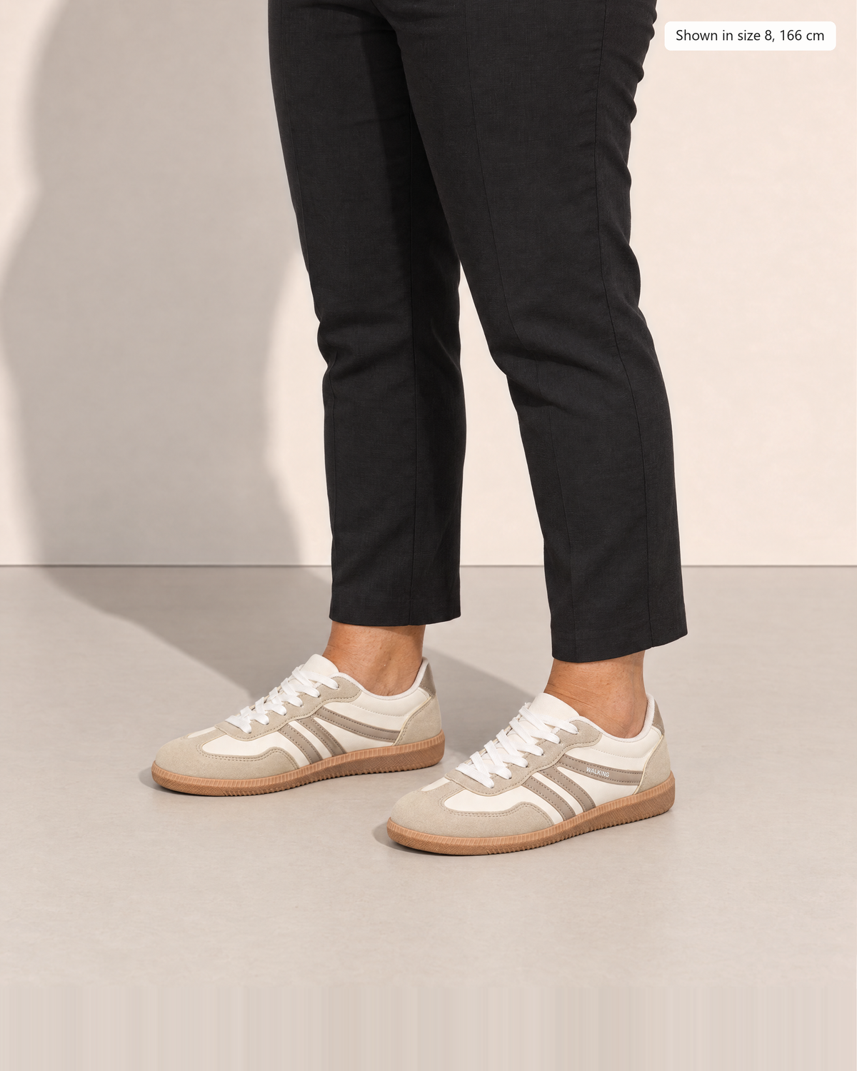 Isadora Women's Cushioned Sneakers - Adeline studio, shown in size 8, 166 cm