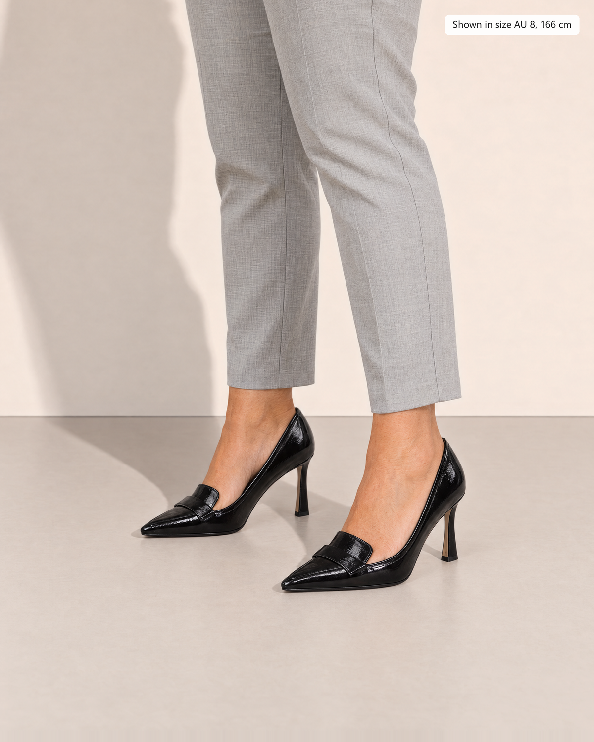 Bianca Women's Stiletto Heels - Adeline studio, shown in size 8, 166 cm