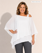 Anya Effortless Flowy Blouse - Adeline studio, shown on a size XL, 166 cm
