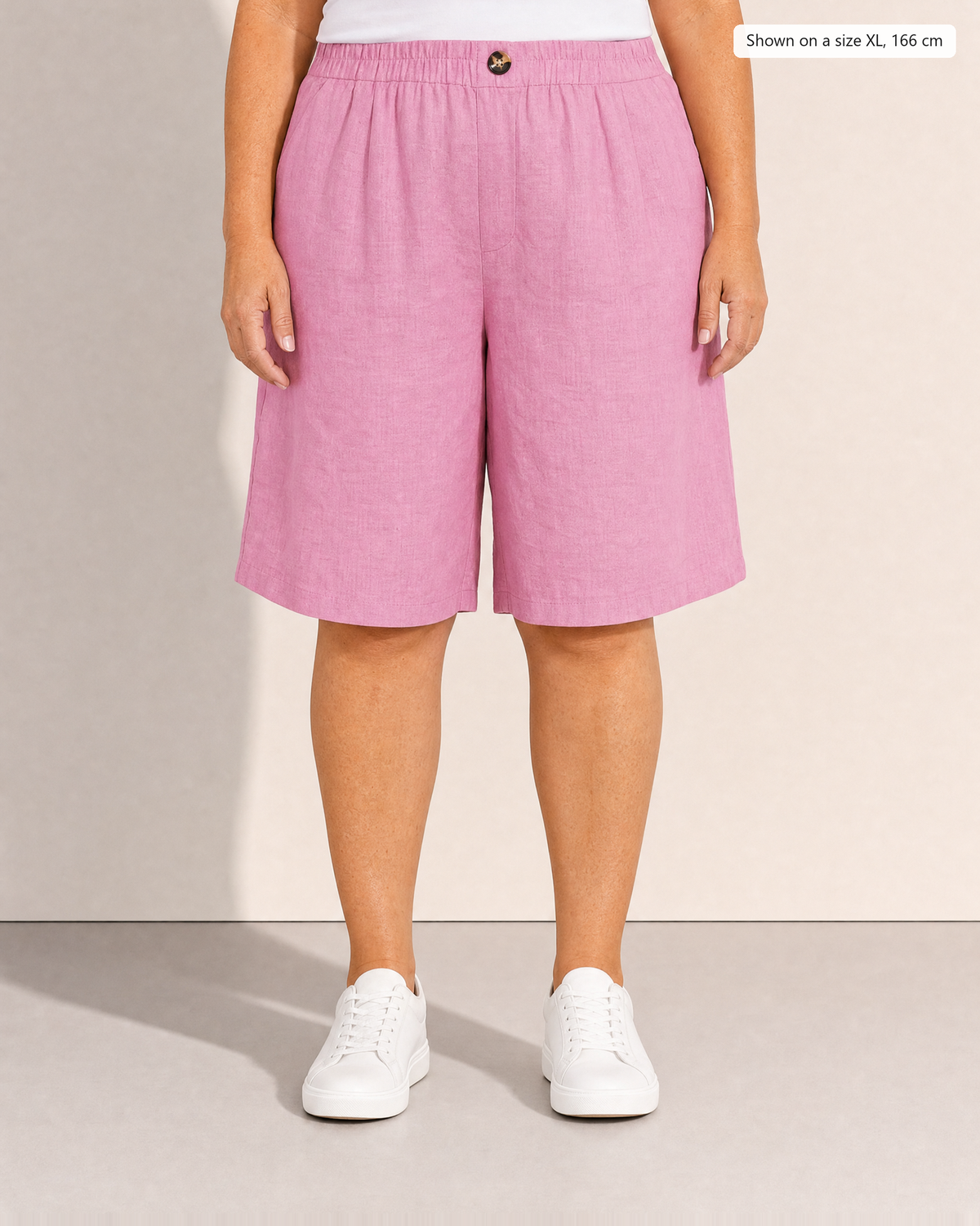 Cora Lightweight Everyday Shorts - Adeline studio, shown on a size XL, 166 cm