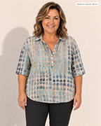 Phoebe Relaxed Comfort Blouse - Adeline studio, shown on a size XL, 166 cm