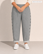 Leona Lightweight Casual Trousers - Adeline studio, shown on a size XL, 166 cm