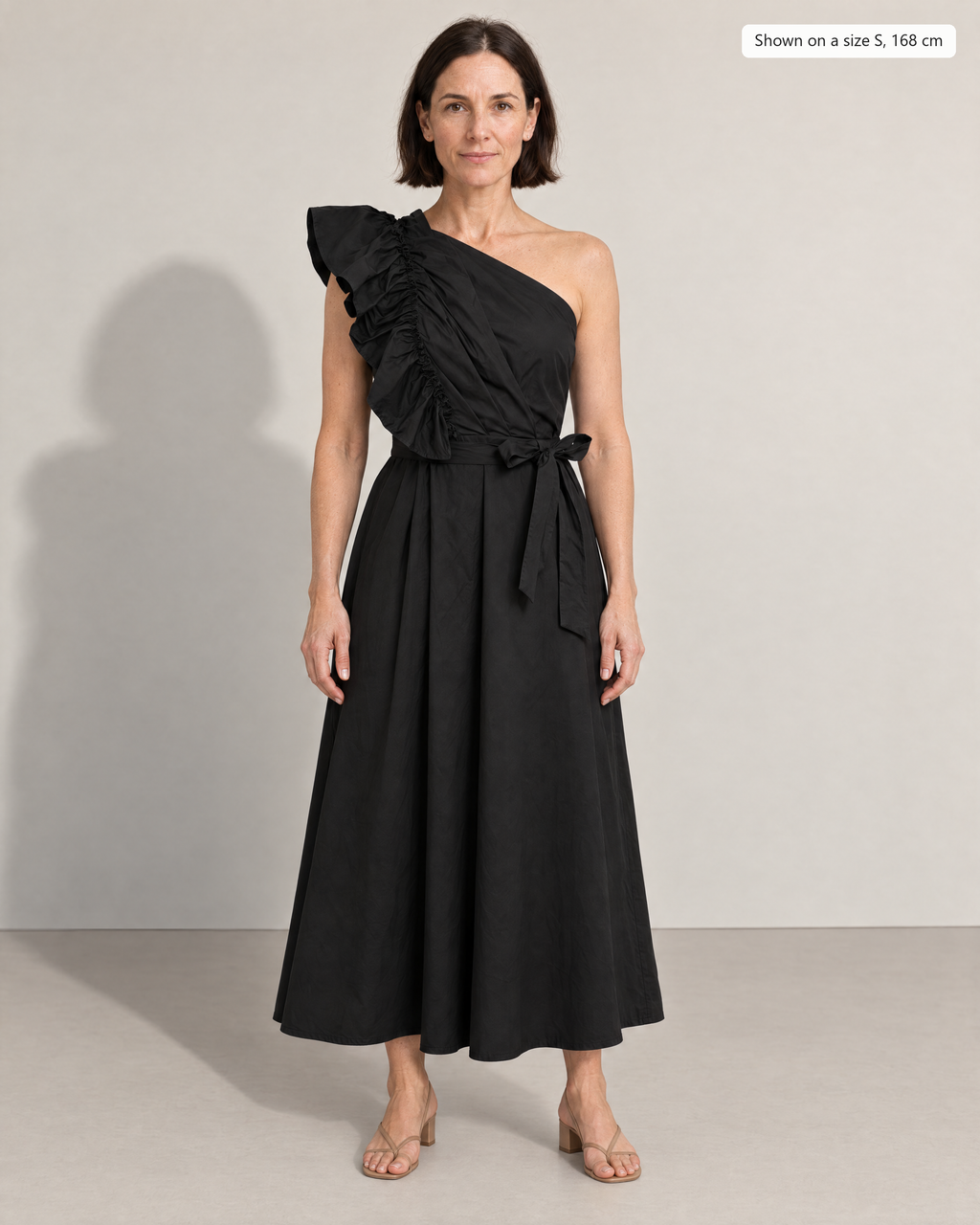 Josephine Flowy Maxi Dress - Adeline studio, shown on a size S, 168 cm