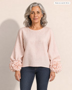 Kaia Elegant Linen-Blend Blouse - Adeline studio, shown on a size M, 160 cm