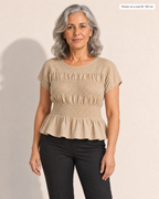 Rosalie Effortless Women's Blouse - Adeline studio, shown on a size M, 160 cm