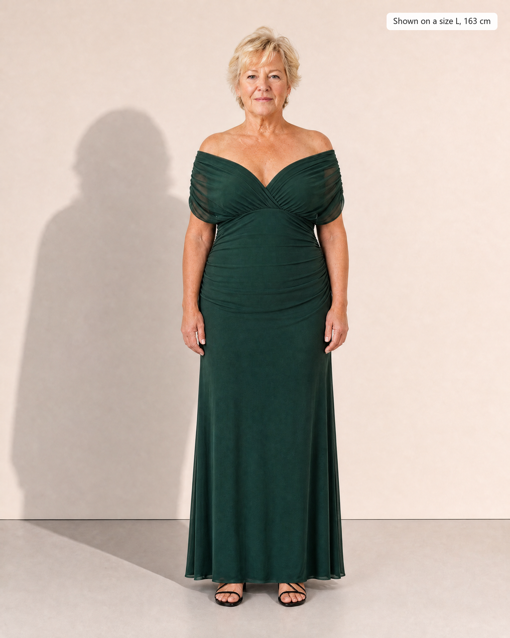 Belinda Maxi Dress - Adeline studio, shown on a size L, 163 cm