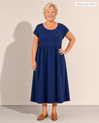 Monica Relaxed Midi Dress - Adeline studio, shown on a size L, 163 cm