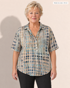 Phoebe Relaxed Comfort Blouse - Adeline studio, shown on a size L, 163 cm
