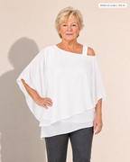 Anya Effortless Flowy Blouse - Adeline studio, shown on a size L, 163 cm