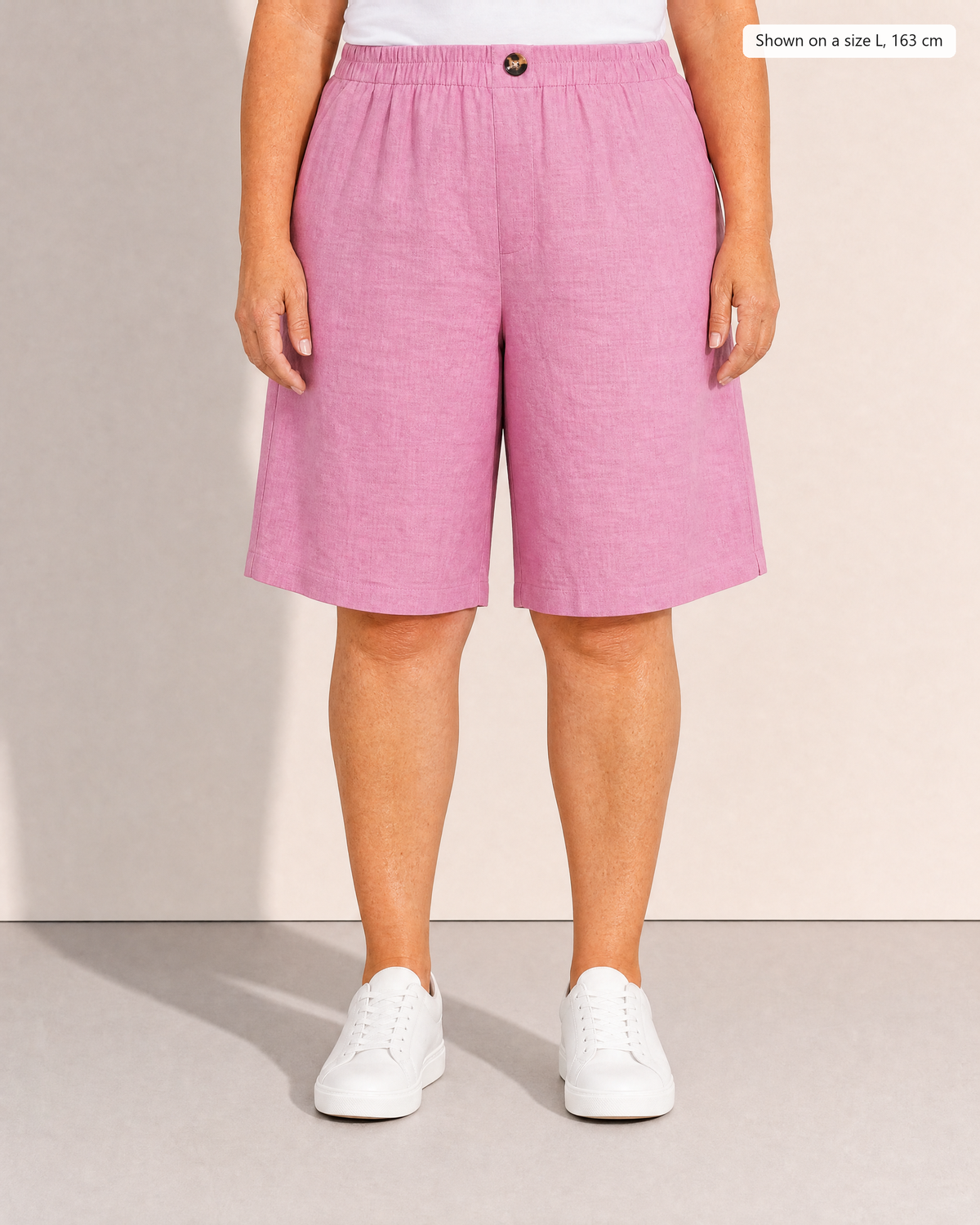 Cora Lightweight Everyday Shorts - Adeline studio, shown on a size L, 163 cm