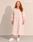 Georgina Effortless A-Line Midi Dress - Adeline studio, shown on a size 2XL, 158 cm