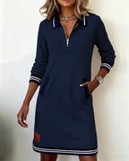Overhead view of the dress, showcasing its overall shape and design elements.