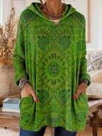 Seraphina - Retro Hooded Knit Tunic