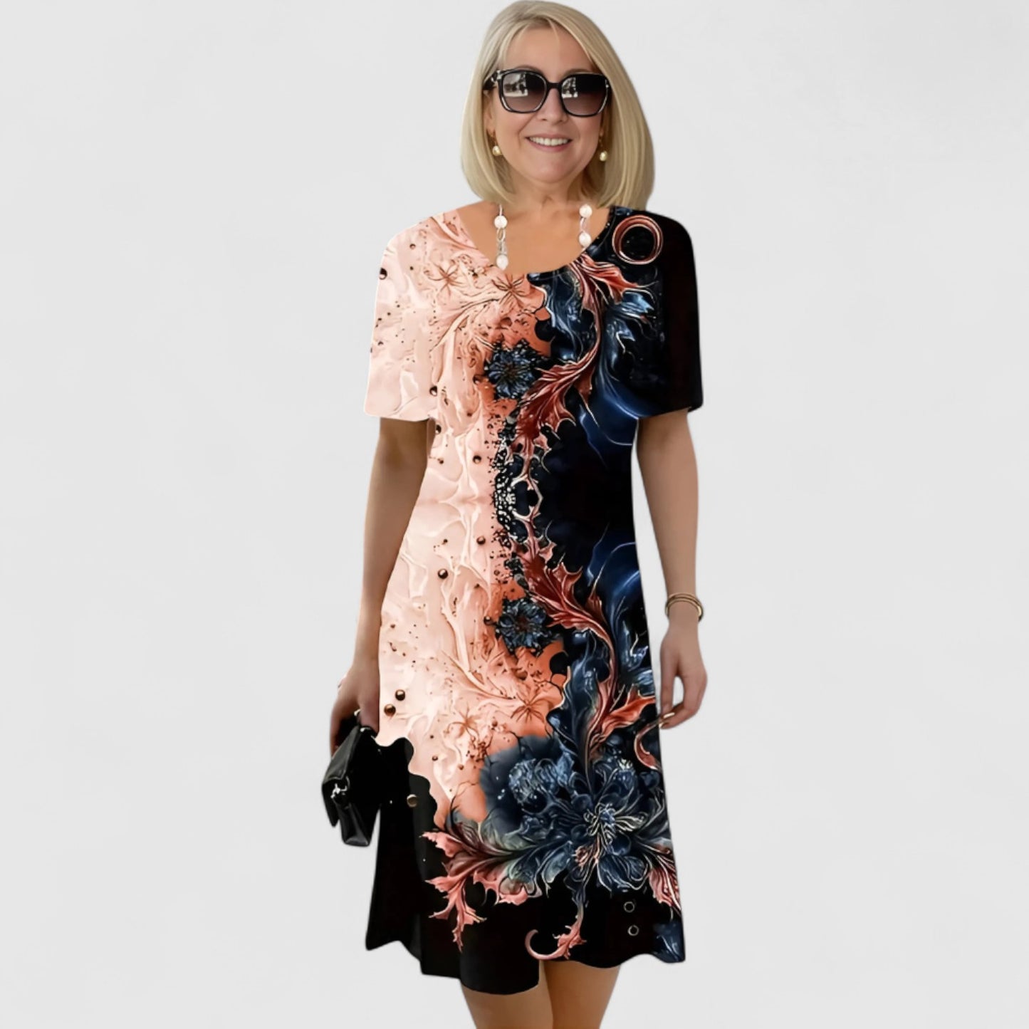 Agnes Artistic Floral Midi