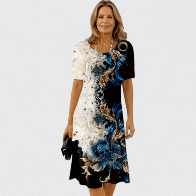 Agnes Artistic Floral Midi