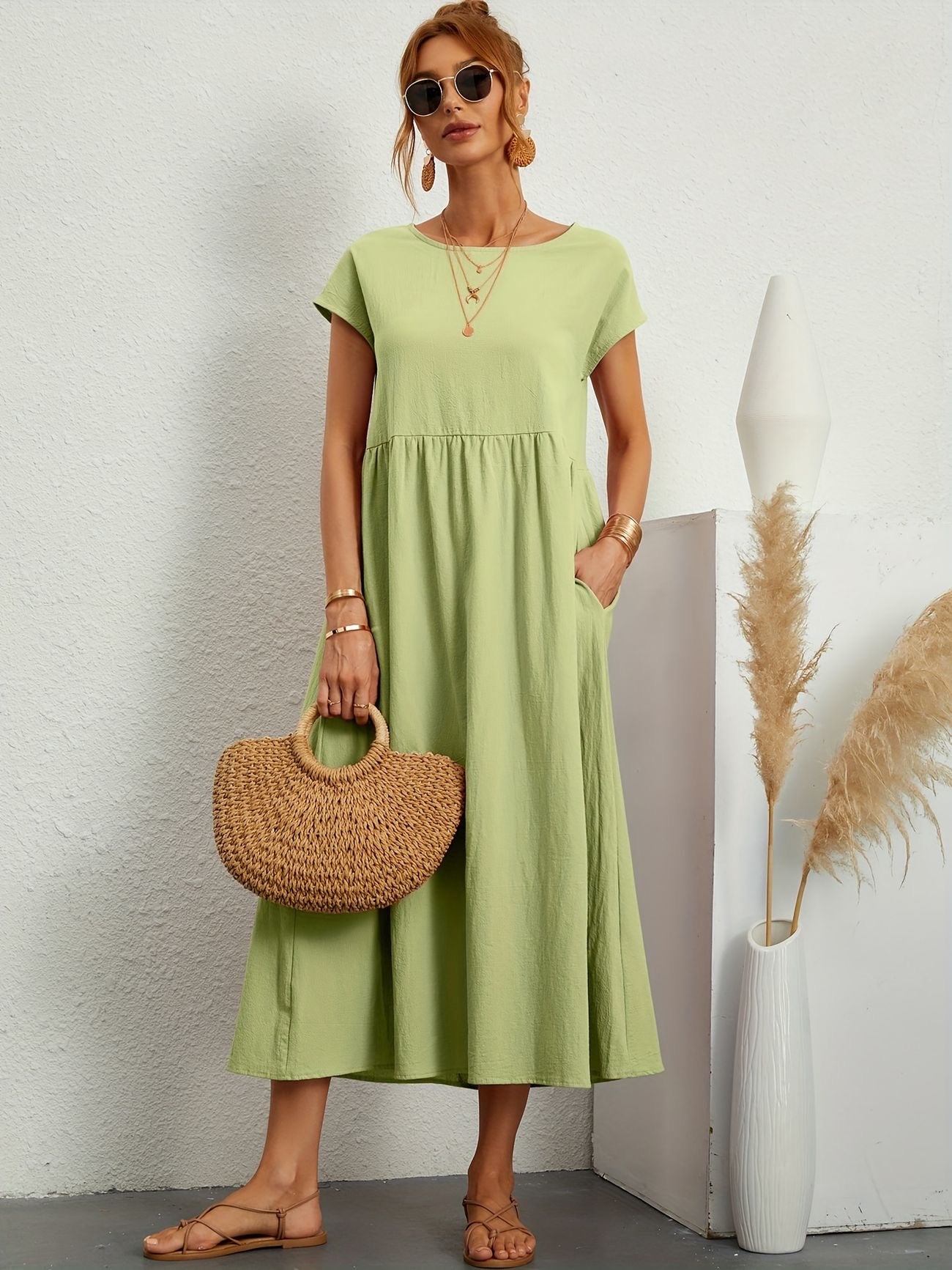 Alvina Relaxed Midi Dress