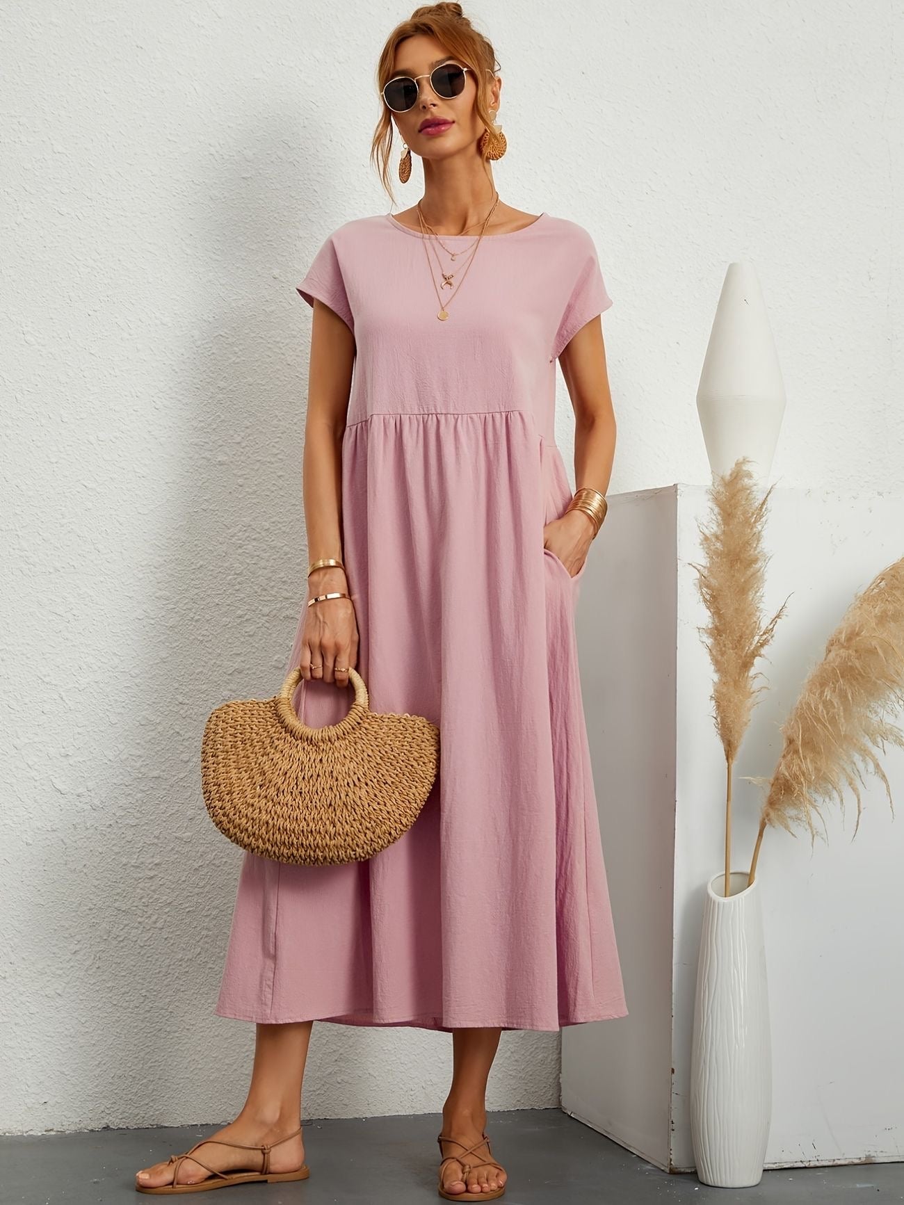 Alvina Relaxed Midi Dress