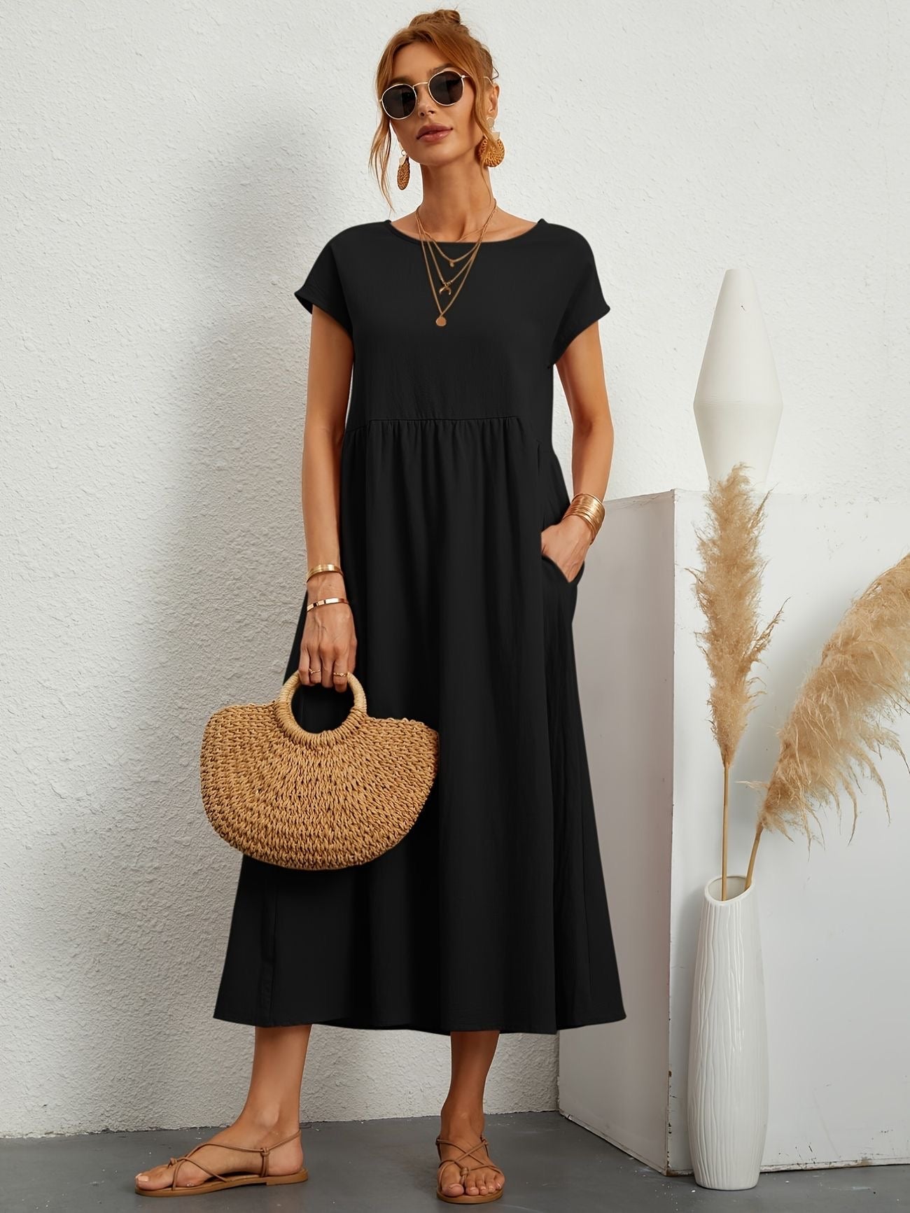 Alvina Relaxed Midi Dress