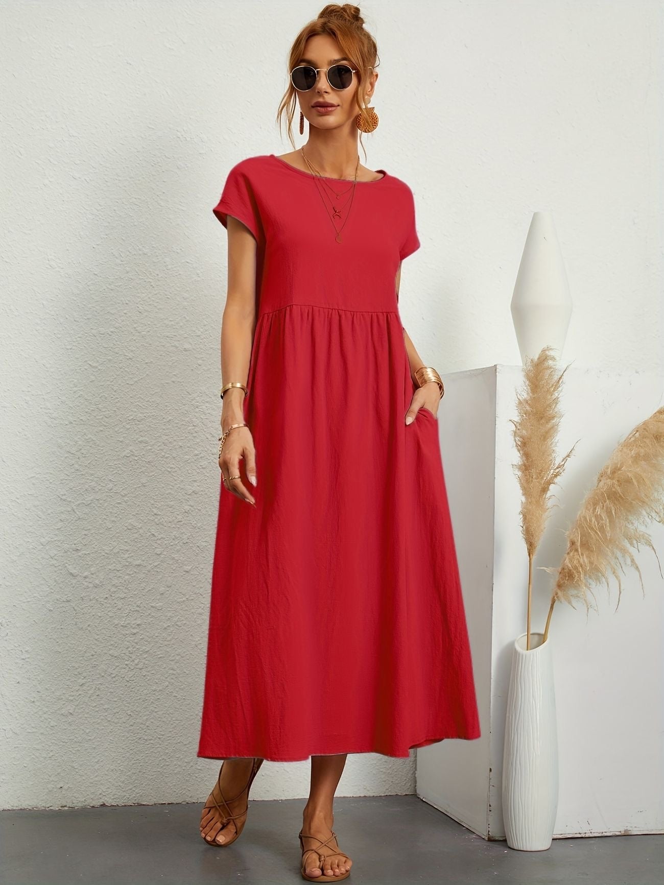 Alvina Relaxed Midi Dress
