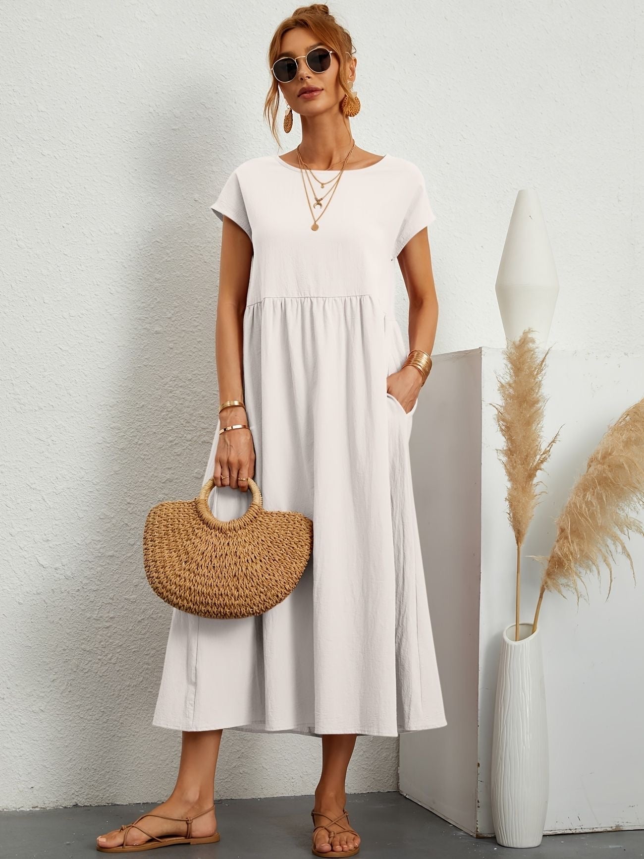 Alvina Relaxed Midi Dress