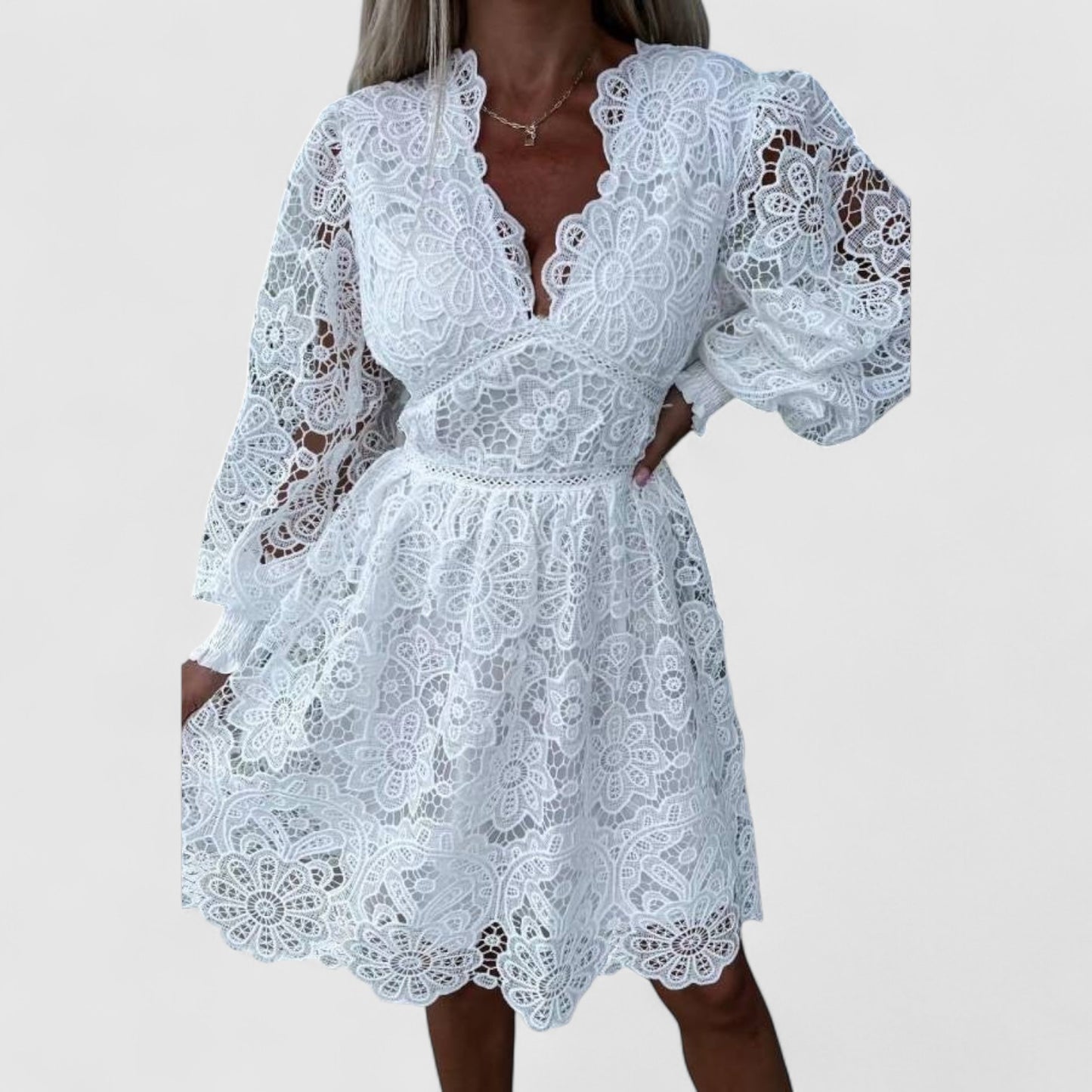Ayelen Ibiza Lace Dress