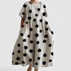 Flora Relaxed Polka Dress