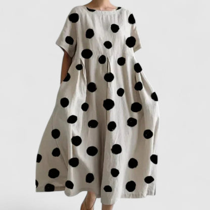 Brigitte Relaxed Polka Dress