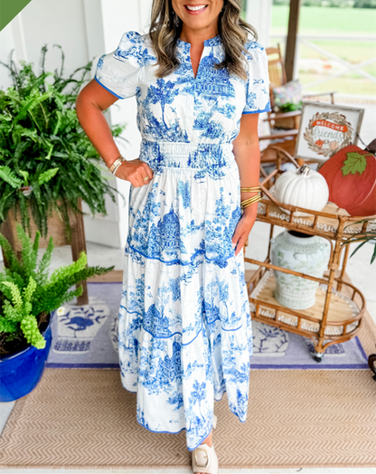 Celestine Printed Maxi Dress