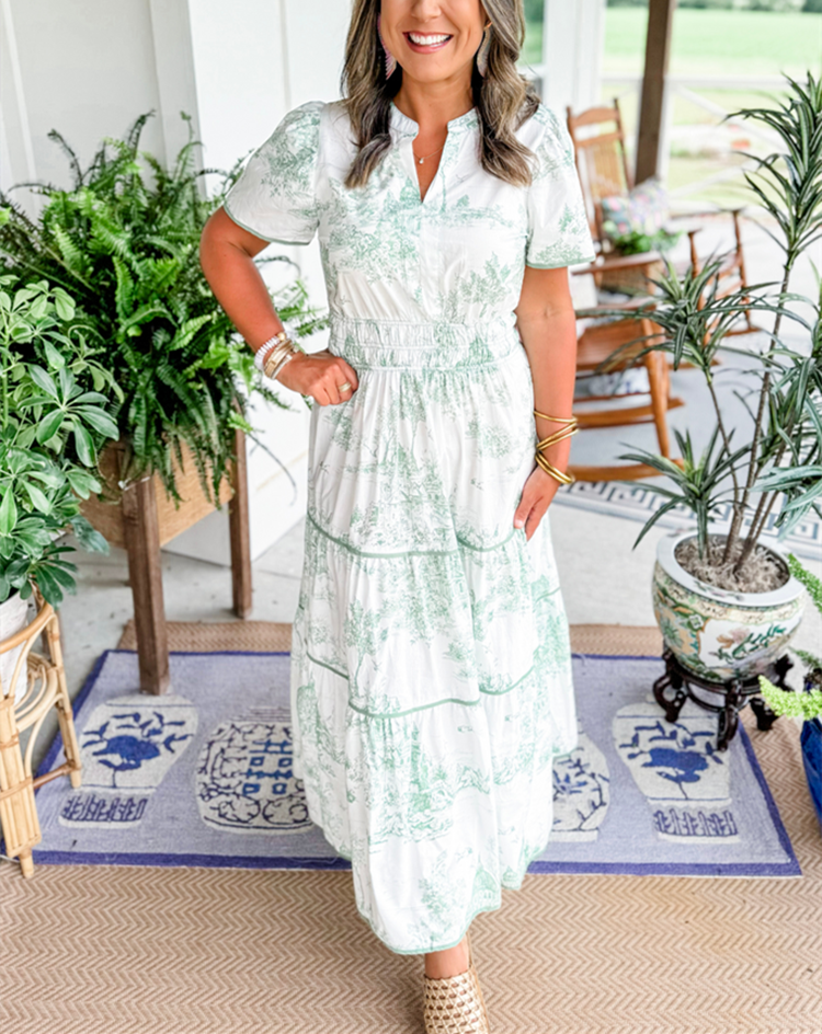 Celestine Printed Maxi Dress