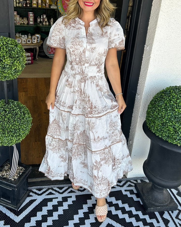 Celestine Printed Maxi Dress
