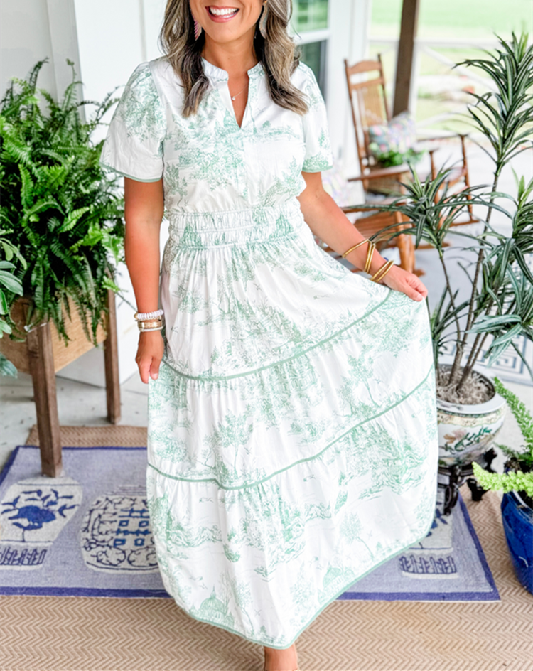 Celestine Printed Maxi Dress
