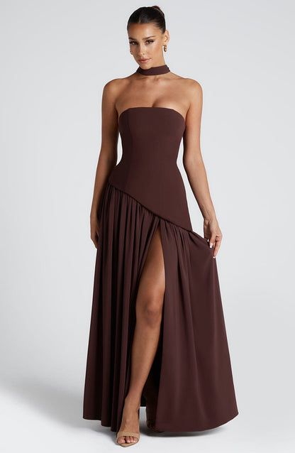 Celine Draped Evening Gown