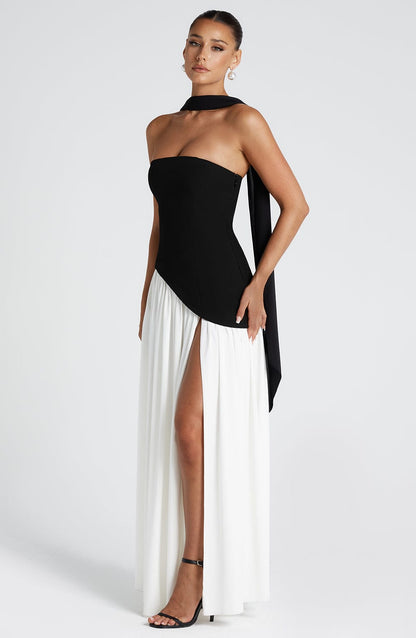 Celine Draped Evening Gown