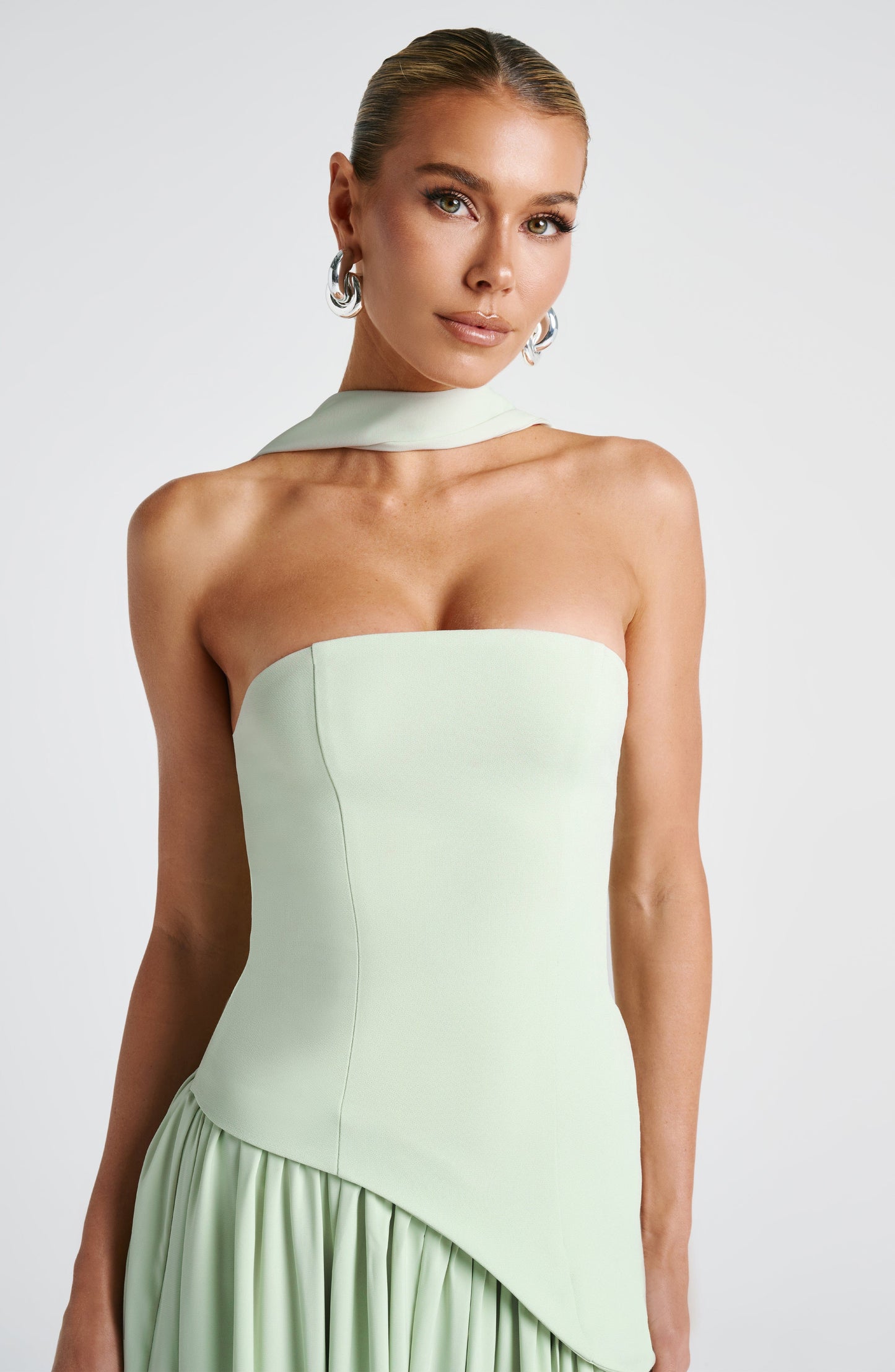 Celine Draped Evening Gown