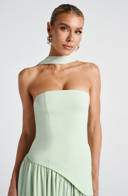 Celine Draped Evening Gown