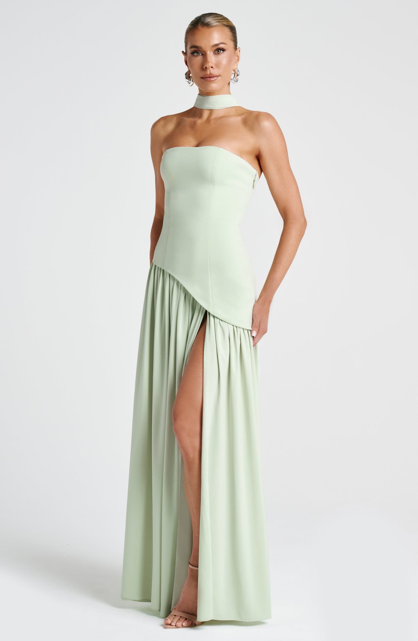 Celine Draped Evening Gown