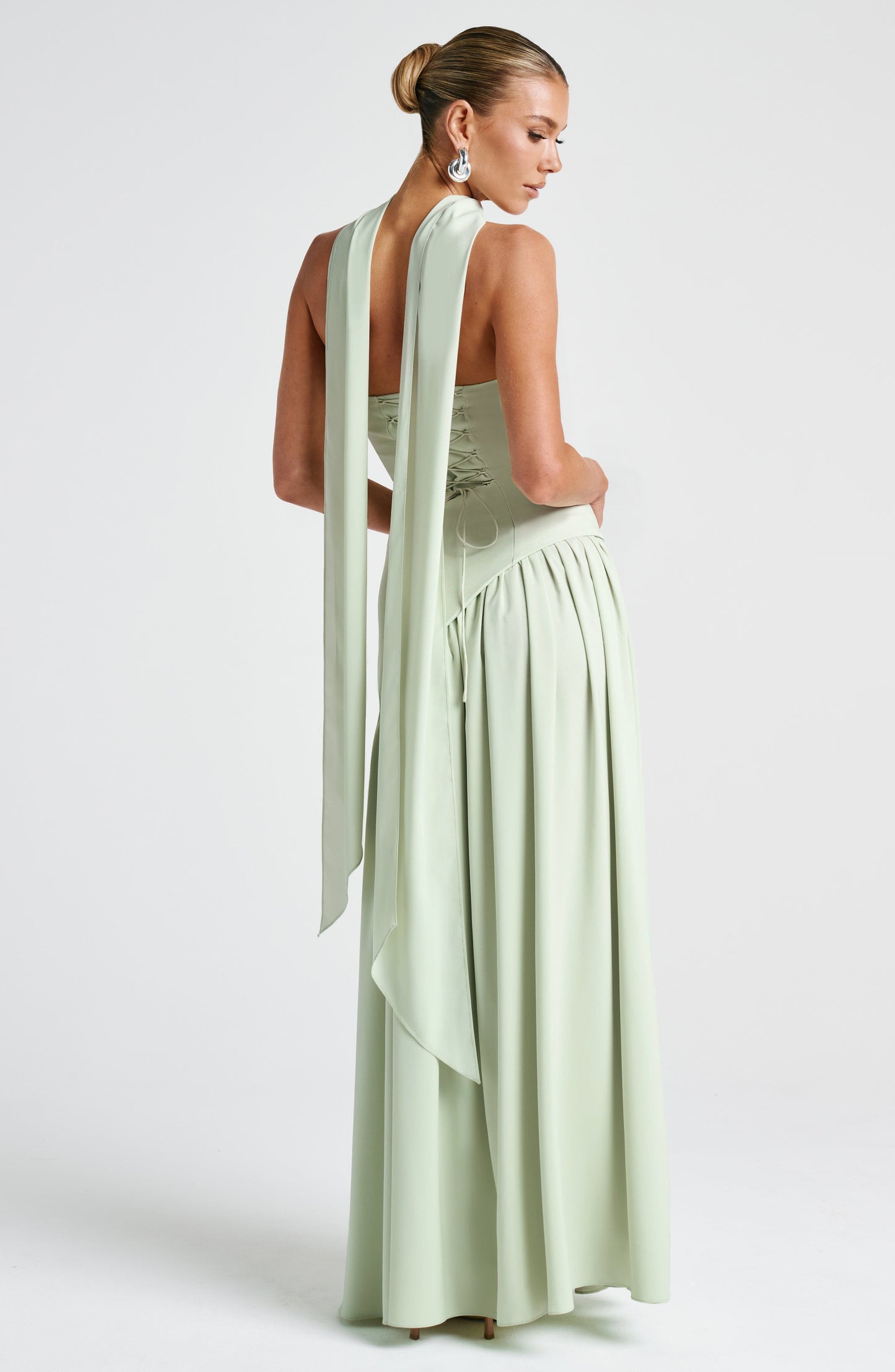 Celine Draped Evening Gown