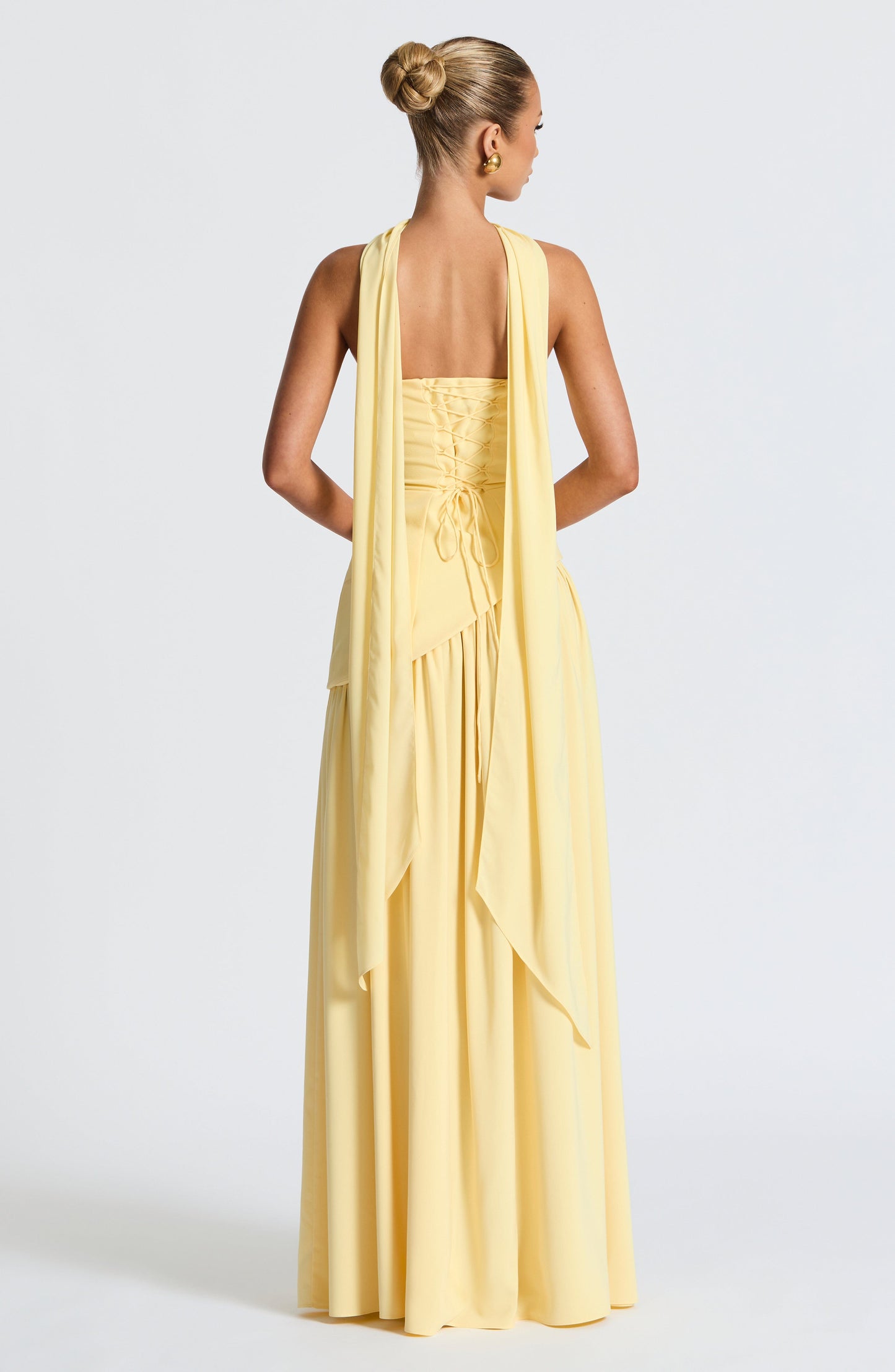 Celine Draped Evening Gown