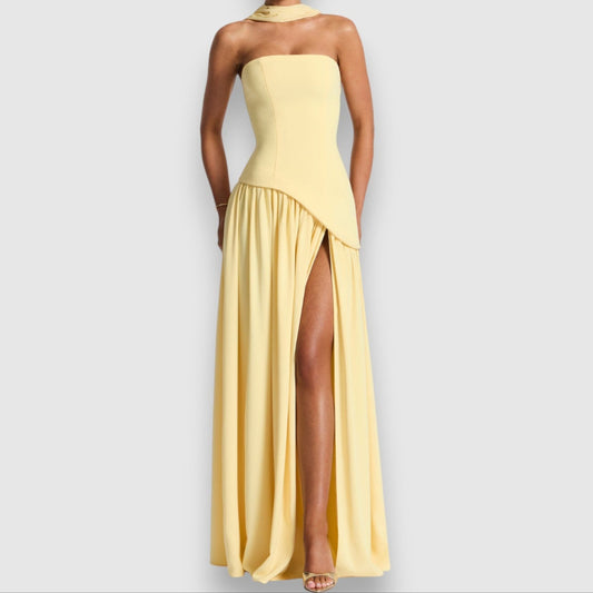 Celine Draped Evening Gown