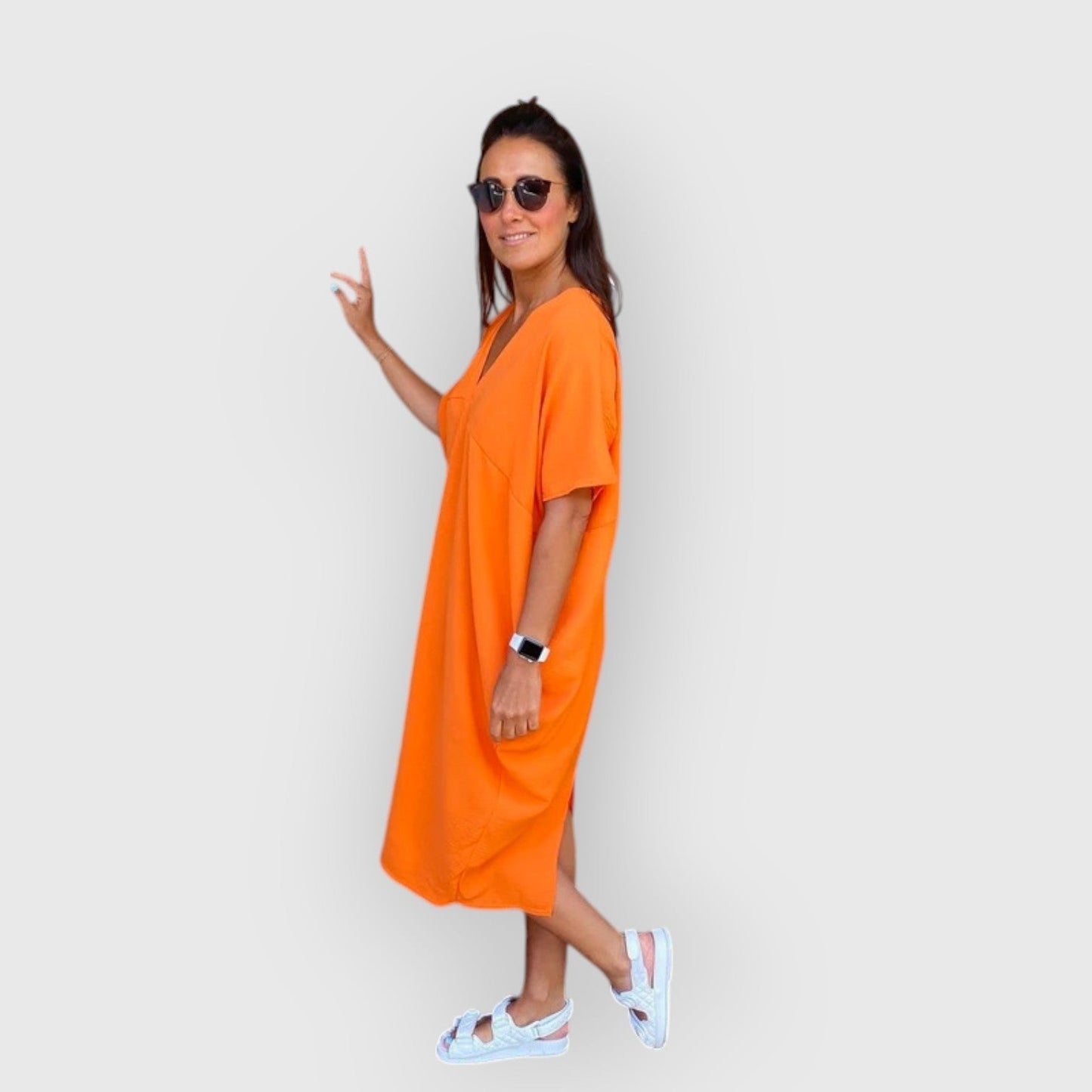 Elna V Neck Dress