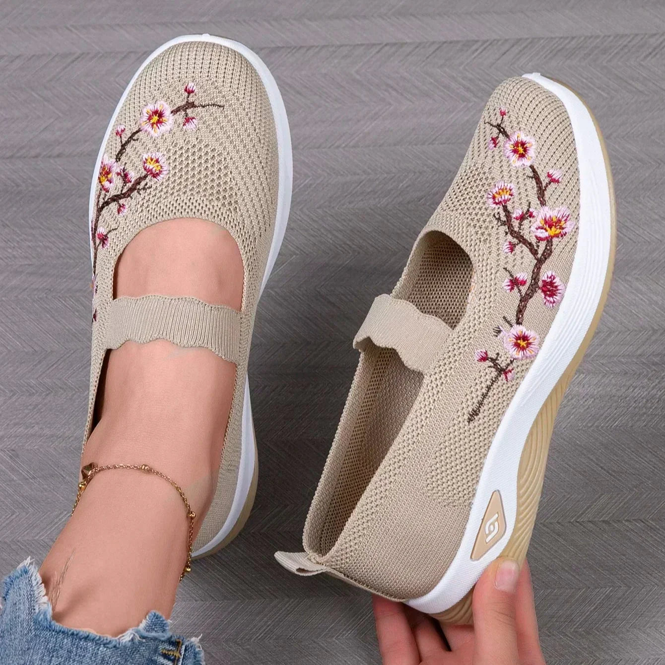 Elvira Floral Comfort Sneakers