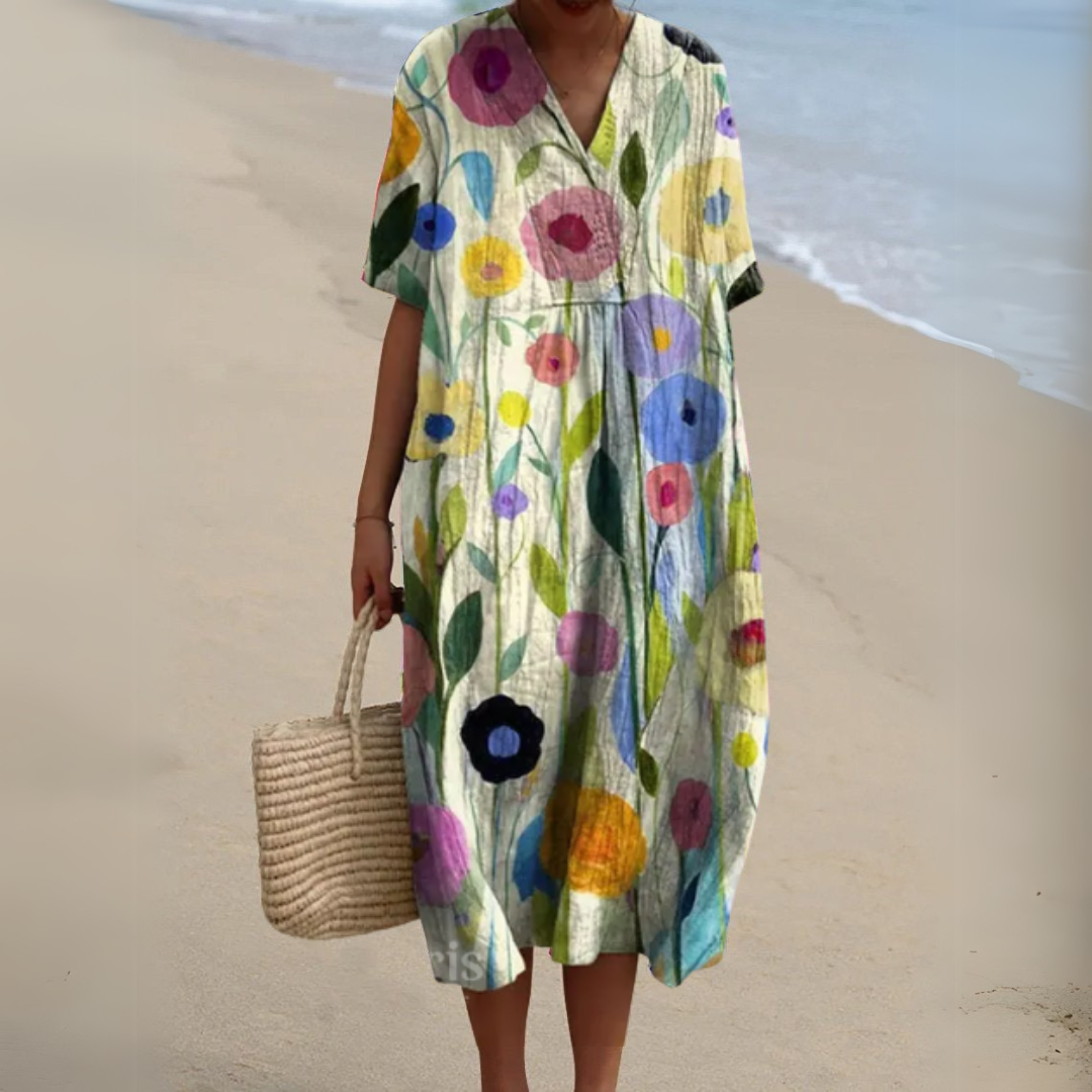 Elvira Bright Floral Dress