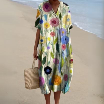 Elvira Bright Floral Dress