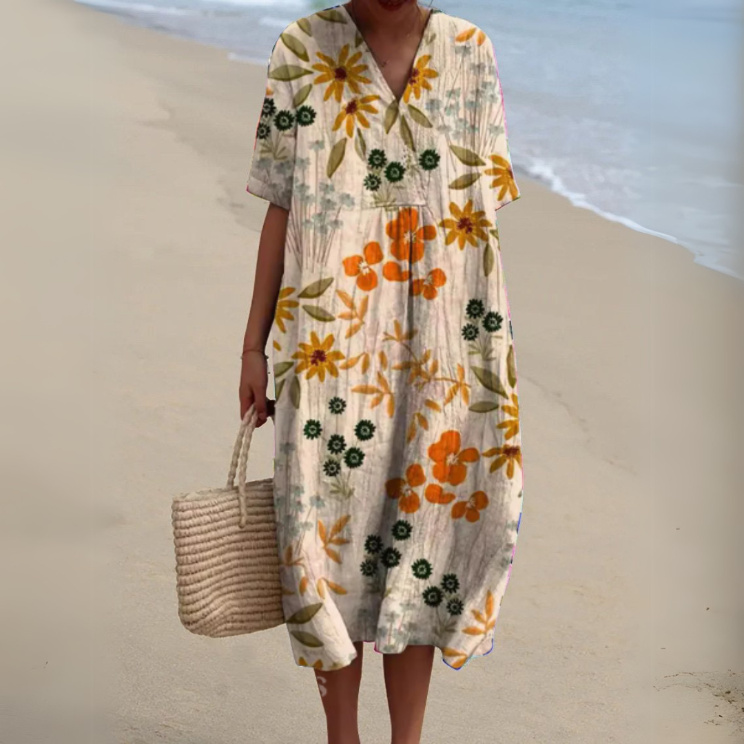 Elvira Bright Floral Dress