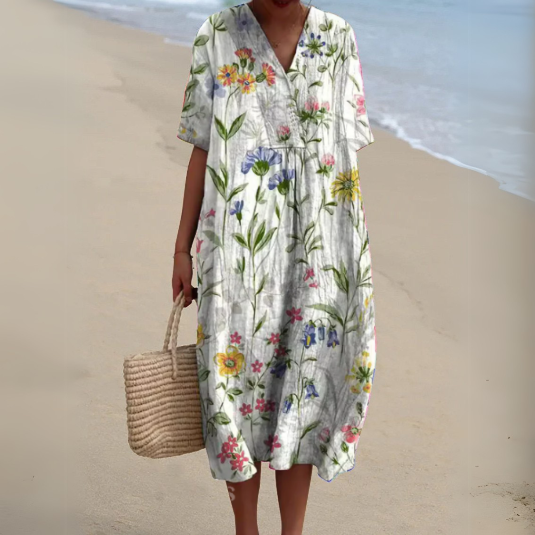 Elvira Bright Floral Dress