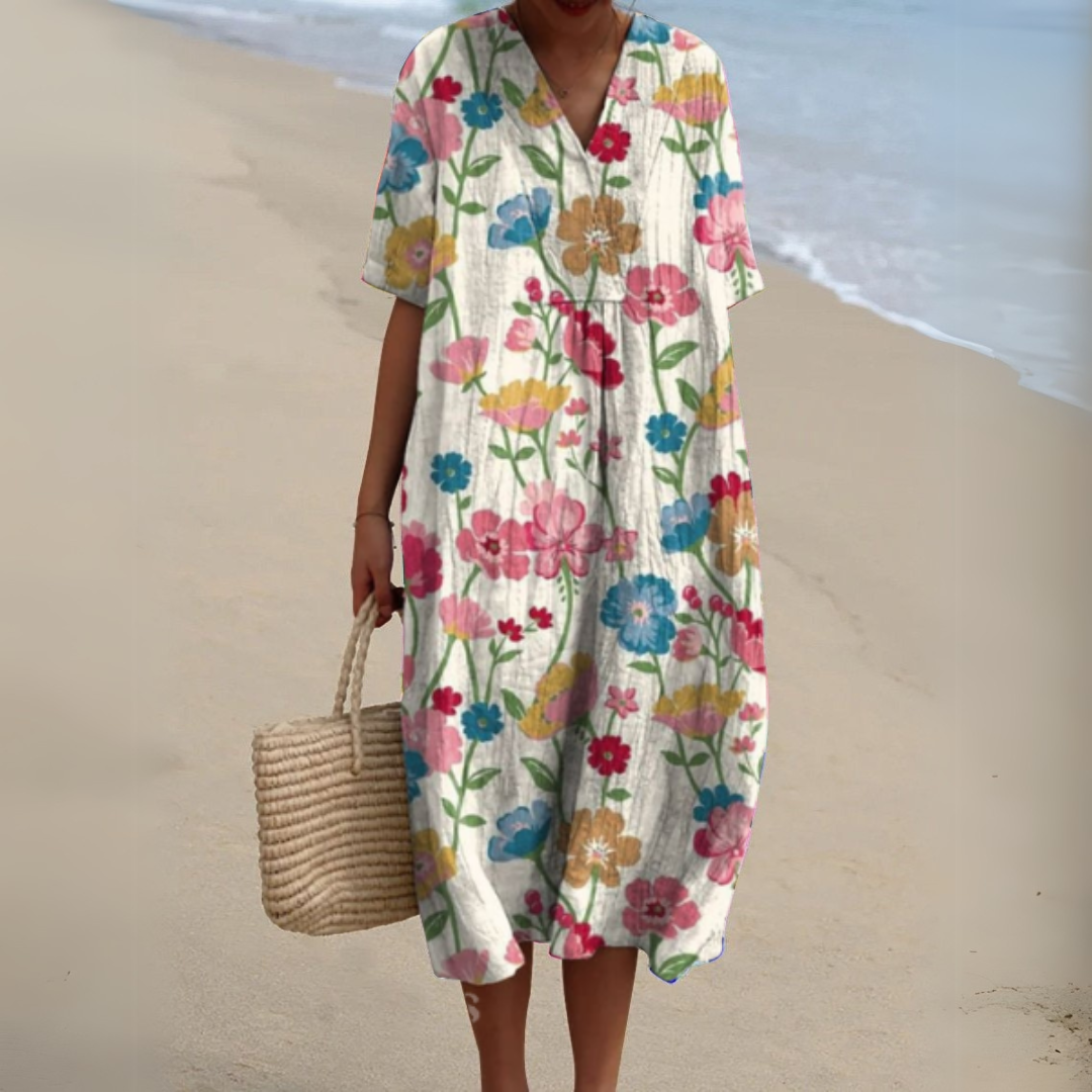 Elvira Bright Floral Dress